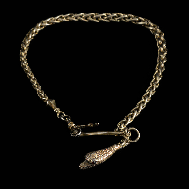 Maker: Unknown, Title: Watch Chain, DoC 1849, San Francisco, CA, Gold, Illinois State Museum, 2005.651, Metalwork