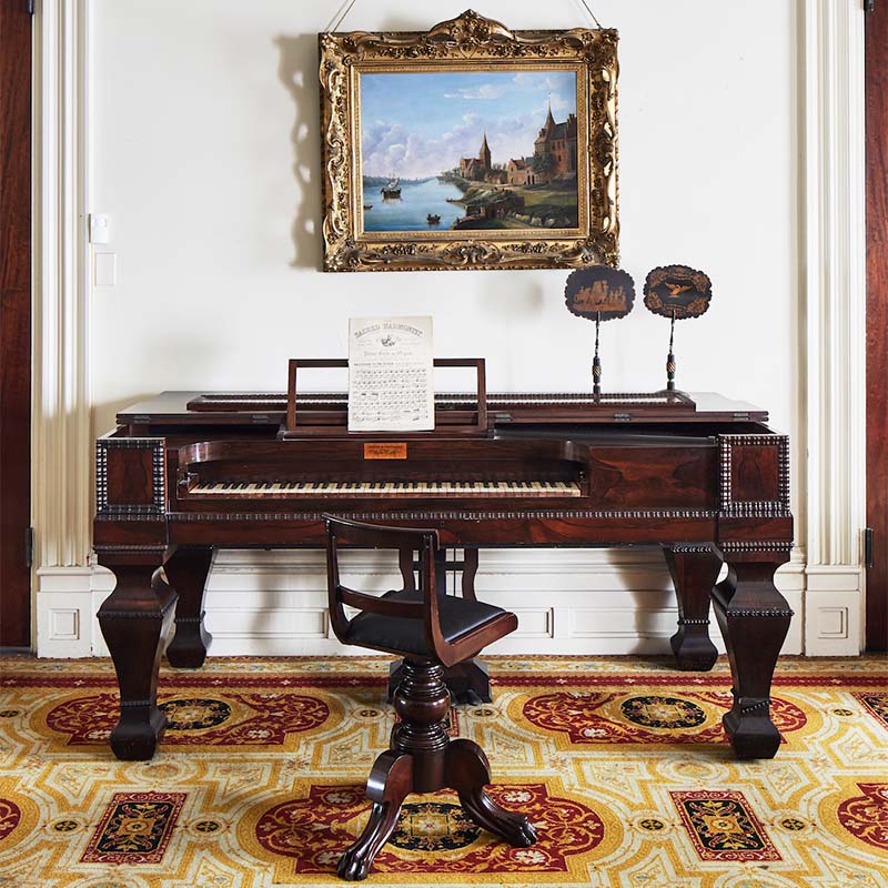 pianoforte, merchant's house museum, nunns and fischer