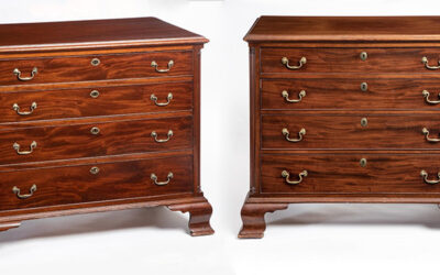 Pair of four-drawer chests