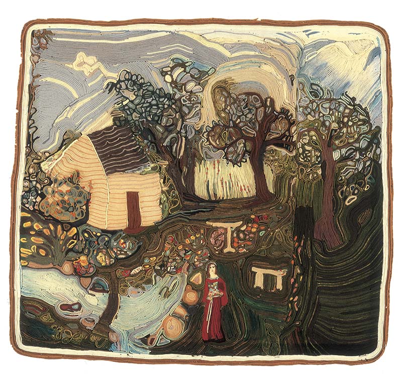 Me in the Garden, Jean Louise Berg Thiessen, c. 1930s, Omaha, Nebraska, Museum of Nebraska Art
