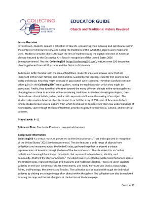 Educator Guide Including Handouts